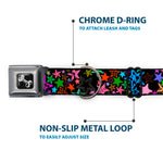 Dog Bone Seatbelt Buckle Collar - Stargazer Black/Multi Color