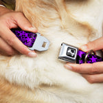 Dog Bone Seatbelt Buckle Collar - Stargazer Black/Purple