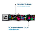 Load image into Gallery viewer, Dog Bone Seatbelt Buckle Collar - Sketch Skull/Star/Heart/Checker Black/Multi
