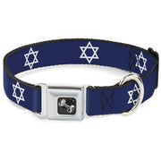 Dog Bone Seatbelt Buckle Collar - Star of David