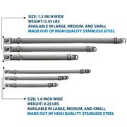 Dog Bone Seatbelt Buckle Collar - Stripe Transition Black/White