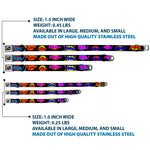 Dog Bone Seatbelt Buckle Collar - Sound Effects Black/Multi Color