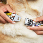 Dog Bone Seatbelt Buckle Collar - Sound Effects White/Pastel