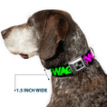 Load image into Gallery viewer, Dog Bone Seatbelt Buckle Collar - SWAGG Black/Hot Pink/Turquoise/Purple/Neon Green

