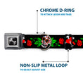 Load image into Gallery viewer, Dog Bone Seatbelt Buckle Collar - Sugar Skull w/Roses & Heart
