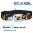 Load image into Gallery viewer, Dog Bone Seatbelt Buckle Collar - Trust No One Gray
