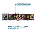Load image into Gallery viewer, Dog Bone Seatbelt Buckle Collar - Trust No One Pink
