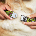 Load image into Gallery viewer, Dog Bone Seatbelt Buckle Collar - Truth and Justice Green
