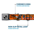 Load image into Gallery viewer, Dog Bone Seatbelt Buckle Collar - Truth and Justice Orange
