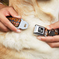 Load image into Gallery viewer, Dog Bone Seatbelt Buckle Collar - Truth and Justice Orange
