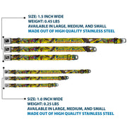 Dog Bone Seatbelt Buckle Collar - Truth and Justice Yellow