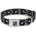Load image into Gallery viewer, Dog Bone Seatbelt Buckle Collar - Turntables
