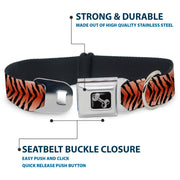 Dog Bone Seatbelt Buckle Collar - Tiger