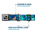 Dog Bone Seatbelt Buckle Collar - TJ-Blue Hair