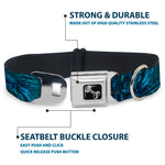 Dog Bone Seatbelt Buckle Collar - TJ-Brutal Blue