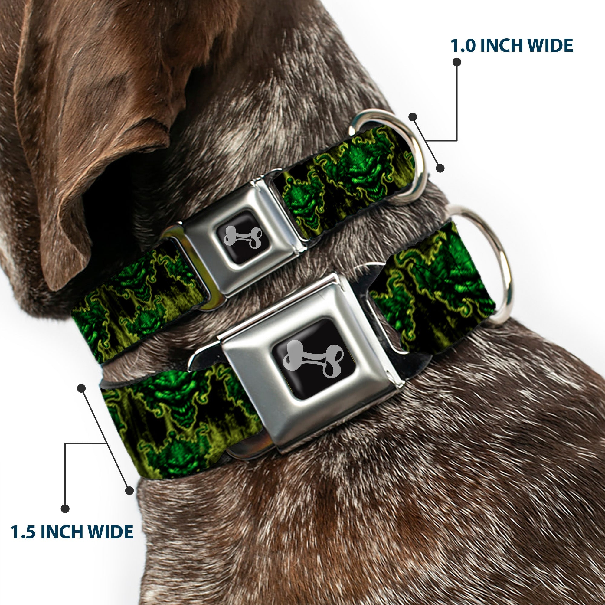 Dog Bone Seatbelt Buckle Collar - TJ-Evil Clown