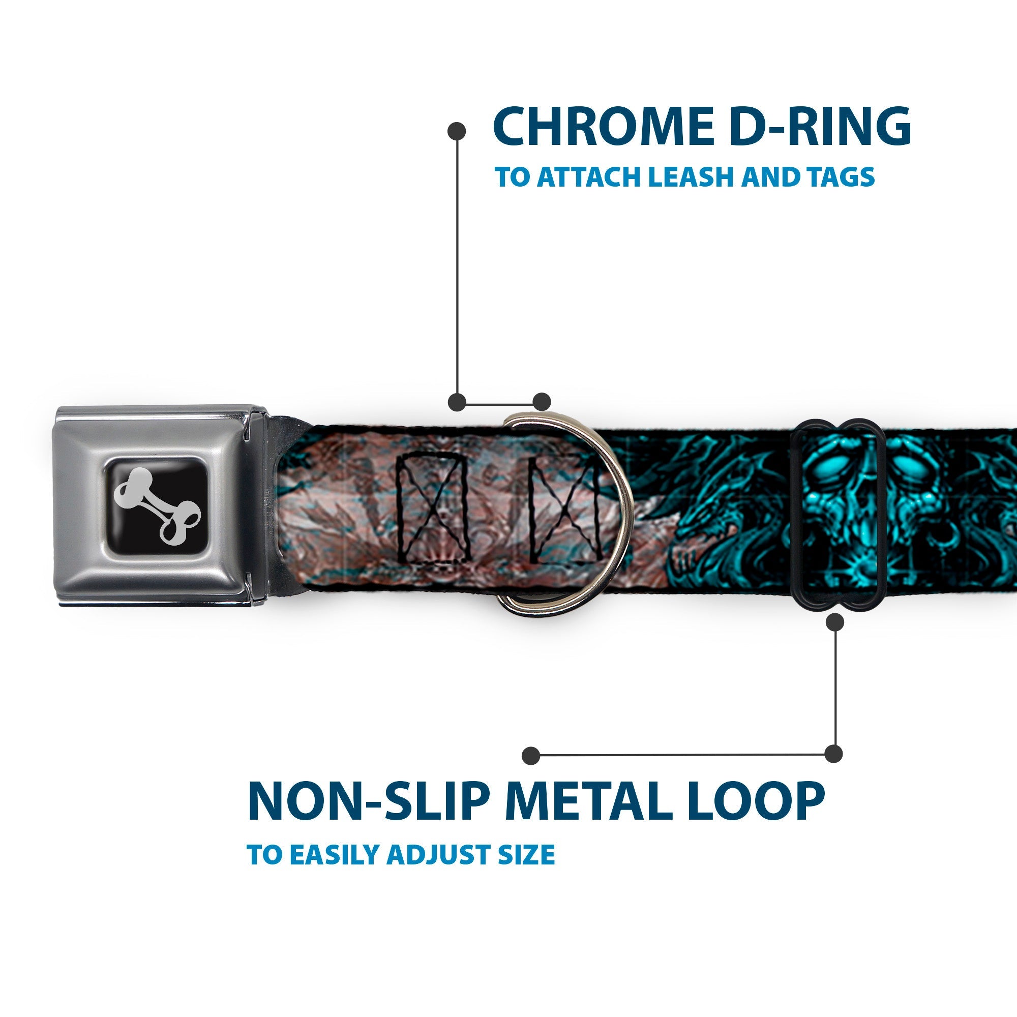 Dog Bone Seatbelt Buckle Collar - TJ-Star Machine