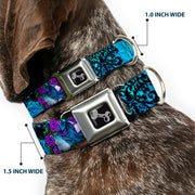 Dog Bone Seatbelt Buckle Collar - TJ-Fairy Blue Hair