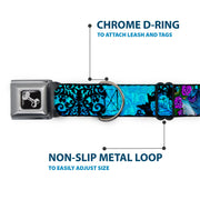 Dog Bone Seatbelt Buckle Collar - TJ-Fairy Blue Hair