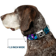 Dog Bone Seatbelt Buckle Collar - TJ-Fairy Blue Hair
