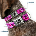 Load image into Gallery viewer, Dog Bone Seatbelt Buckle Collar - TJ-Fairy Pink Swirl
