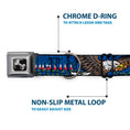 Load image into Gallery viewer, Dog Bone Seatbelt Buckle Collar - Truth and Justice Blue
