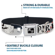 Dog Bone Seatbelt Buckle Collar - Team Vampire