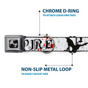 Dog Bone Seatbelt Buckle Collar - Team Vampire