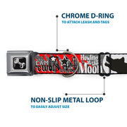 Dog Bone Seatbelt Buckle Collar - Team Werewolf