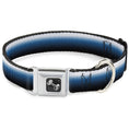 Load image into Gallery viewer, Dog Bone Seatbelt Buckle Collar - Transitioning Dots White/Blue/Black
