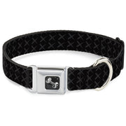 Dog Bone Seatbelt Buckle Collar - Tread Plate Black/Gray