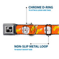 Load image into Gallery viewer, Dog Bone Seatbelt Buckle Collar - Take Out/Fortune Cookies Orange
