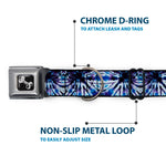 Dog Bone Seatbelt Buckle Collar - Tie Dye Purple/Blue