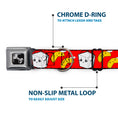 Load image into Gallery viewer, Dog Bone Seatbelt Buckle Collar - Take Out/Fortune Cookies Red
