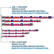 Dog Bone Seatbelt Buckle Collar - Texas Flag/TEXAS