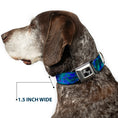 Load image into Gallery viewer, Dog Bone Seatbelt Buckle Collar - Tie Dye Green/Blue/Purple
