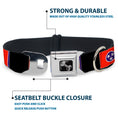 Load image into Gallery viewer, Dog Bone Seatbelt Buckle Collar - Tennessee Flags/Black
