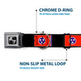 Load image into Gallery viewer, Dog Bone Seatbelt Buckle Collar - Tennessee Flags/Black
