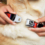 Dog Bone Seatbelt Buckle Collar - Tennessee Flags/Black