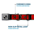 Load image into Gallery viewer, Dog Bone Seatbelt Buckle Collar - Tennessee Flag/Black Distressed
