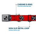 Load image into Gallery viewer, Dog Bone Seatbelt Buckle Collar - Tennessee Flag Stars CLOSE-UP Distressed
