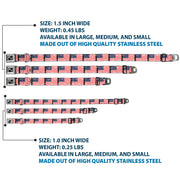 Dog Bone Seatbelt Buckle Collar - United States Flags Weathered/Black