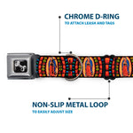 Dog Bone Seatbelt Buckle Collar - Virgen de Guadalupe