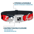 Load image into Gallery viewer, Dog Bone Seatbelt Buckle Collar - VIVA LA REVOLUCION Che w/fmln Red
