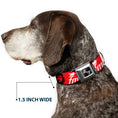Load image into Gallery viewer, Dog Bone Seatbelt Buckle Collar - VIVA LA REVOLUCION Che w/fmln Red
