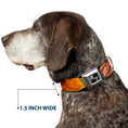 Load image into Gallery viewer, Dog Bone Seatbelt Buckle Collar - Vivid Floral Collage Orange-Pinks
