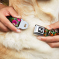Load image into Gallery viewer, Dog Bone Seatbelt Buckle Collar - Vivid Monarch Butterfly Garden
