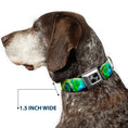 Load image into Gallery viewer, Dog Bone Seatbelt Buckle Collar - Vivid Hummingbird Garden

