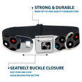 Load image into Gallery viewer, Dog Bone Seatbelt Buckle Collar - Vinyl Records Gray/Black/Red/Blue/White
