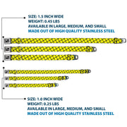 Dog Bone Seatbelt Buckle Collar - Wire Grid Yellow/Black/Gray